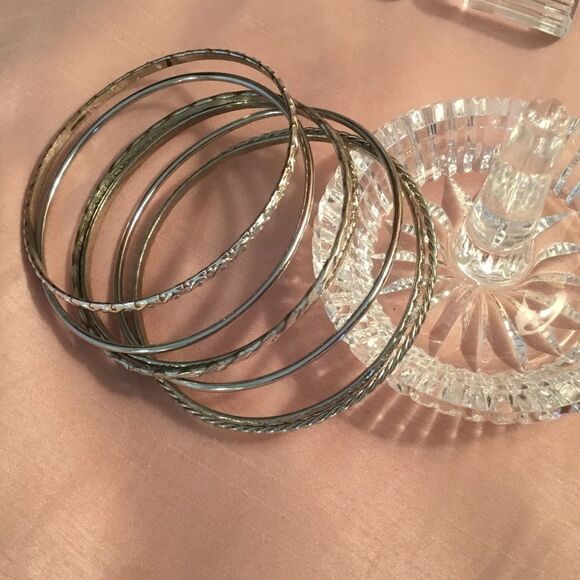 Goldtone Bangle Set of 3 - Picture 3 of 4